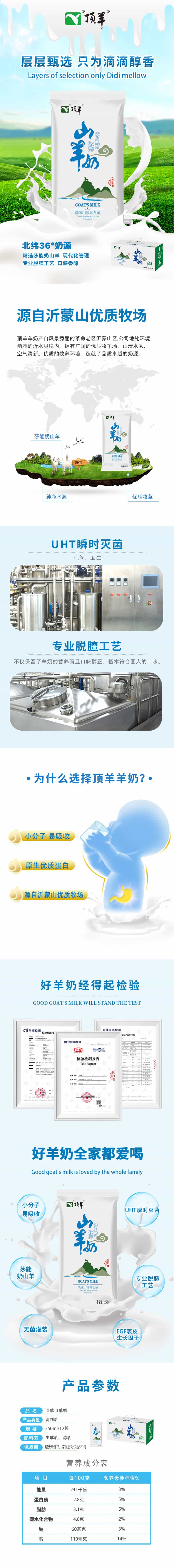 山羊奶250ml大枕 详情